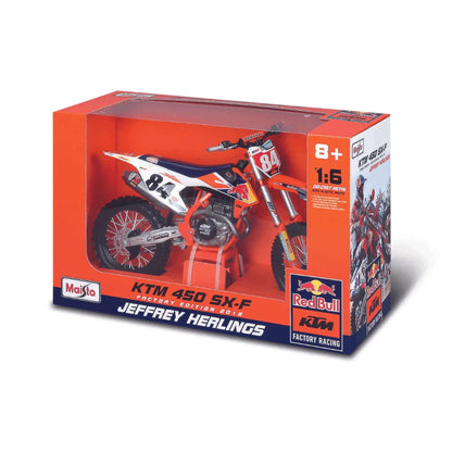 KTM 450 SX-F Factory Edition 2018 RedBull KTM Super cross | Escala 1:6