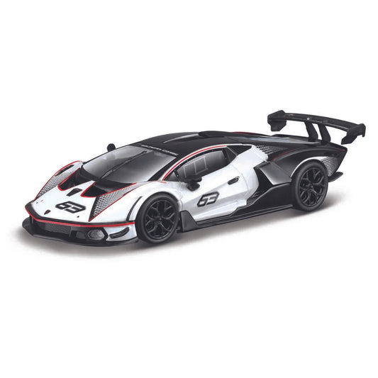 Lamborghini Essenza SCV12 Preto e Branco | Escala 1:32