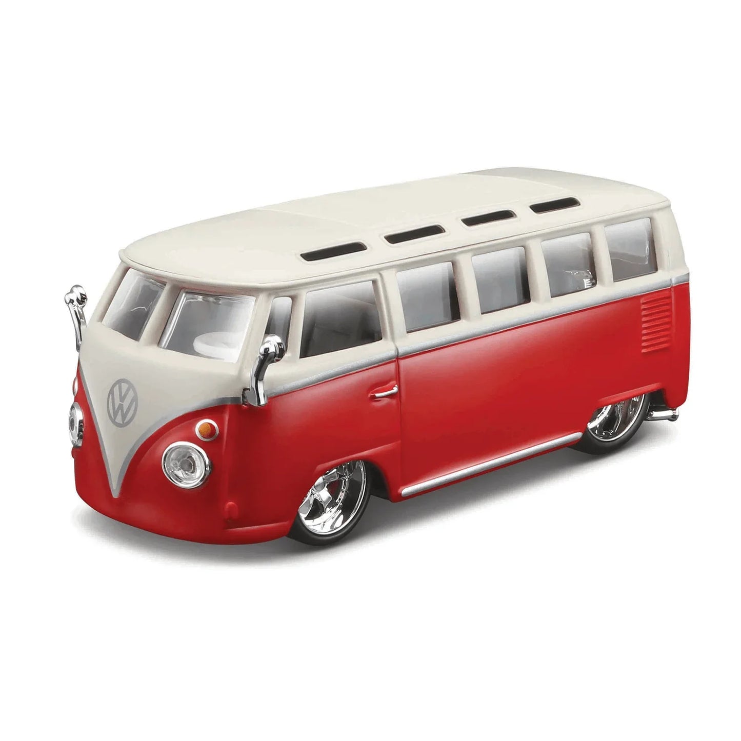 VW Van Samba Vermelho e Branco - Escala 1:32